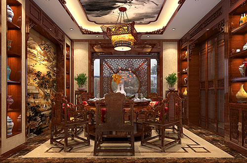磐石温馨雅致的古典中式家庭装修设计效果图
